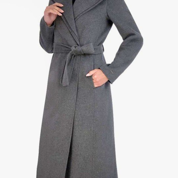 TAHARI DOUBLE FACE FABRIC COAT - Picture 5 of 13